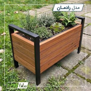 گلدان چوبی بزرگ