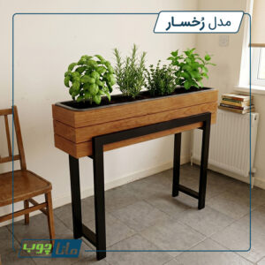 گلدان چوبی مدرن